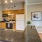 Kitchen open with a breakfast bar beside the dining space
